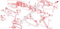 SPIEGEL/SCHIEBEDACH für Honda PRELUDE 2.0I-16 4WS 2 Türen 4 gang automatikgetriebe 1990