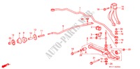 STABILISATOR, VORNE/ UNTERER ARM, VORNE für Honda PRELUDE 2.0I-16 2 Türen 4 gang automatikgetriebe 1989
