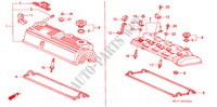 ZYLINDERKOPFDECKEL für Honda PRELUDE 2.0I-16 4WS 2 Türen 4 gang automatikgetriebe 1988