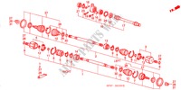 ANTRIEBSWELLE/HALBWELLE für Honda PRELUDE 2.0EX 2 Türen 5 gang-Schaltgetriebe 1991