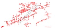AUSPUFFROHR für Honda PRELUDE 2.0I-16 2 Türen 5 gang-Schaltgetriebe 1991