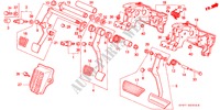 BREMSPEDAL/KUPPLUNGSPEDAL(1) für Honda PRELUDE 2.0I-16 4WS 2 Türen 5 gang-Schaltgetriebe 1991