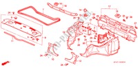 HINTERE ABLAGE für Honda PRELUDE 2.0I-16 2 Türen 5 gang-Schaltgetriebe 1991