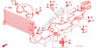 KLIMAANLAGE (SCHLAEUCHE/LEITUNGEN)(2) für Honda PRELUDE 2.0EX 2 Türen 5 gang-Schaltgetriebe 1991