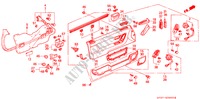 TUERVERKLEIDUNG(2) für Honda PRELUDE 2.0I-16 4WS 2 Türen 4 gang automatikgetriebe 1991