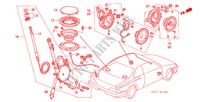 ANTENNE/LAUTSPRECHER für Honda LEGEND COUPE V6 2.7I 2 Türen 4 gang automatikgetriebe 1988