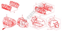 DICHTUNG SATZ/MOTOREINHEIT/GETRIEBE KOMPL. für Honda LEGEND COUPE V6 2 Türen 5 gang-Schaltgetriebe 1990