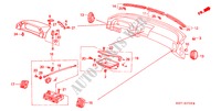 INSTRUMENTENBRETT, OBEN (LH) für Honda LEGEND COUPE V6 2 Türen 5 gang-Schaltgetriebe 1990