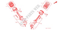 KOLBEN/PLEUELSTANGE für Honda LEGEND COUPE V6 2 Türen 4 gang automatikgetriebe 1990