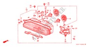 SCHEINWERFER für Honda LEGEND COUPE V6 2.7I 2 Türen 4 gang automatikgetriebe 1990