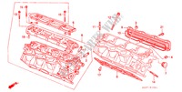 ZYLINDERKOPF(HINTEN) für Honda LEGEND COUPE V6 2.7I 2 Türen 5 gang-Schaltgetriebe 1989