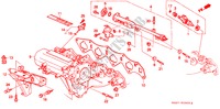 ANSAUGKRUEMMER(PGM FI) (VTEC) für Honda CIVIC CRX 1.6I-VT 3 Türen 5 gang-Schaltgetriebe 1990