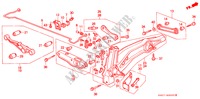 HINTEN STABILISATOR/HINTEN UNTERER ARM für Honda CIVIC CRX 1.6I-16 3 Türen 5 gang-Schaltgetriebe 1990