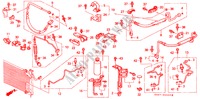 KLIMAANLAGE (SCHLAEUCHE/LEITUNGEN)(RH)('89 ) für Honda CIVIC CRX 1.6I-VT 3 Türen 5 gang-Schaltgetriebe 1991