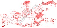 LUFTFILTER(PGM FI) (VTEC) für Honda CIVIC CRX 1.6I-VT 3 Türen 5 gang-Schaltgetriebe 1991