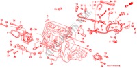 MOTORHILFSKABEL/KLAMMER für Honda CIVIC CRX 1.6I-16 3 Türen 5 gang-Schaltgetriebe 1990