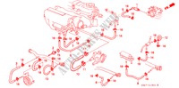 WASSERSCHLAUCH für Honda CIVIC CRX 1.6I-16 3 Türen 5 gang-Schaltgetriebe 1990