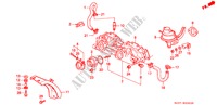 ANSAUGKRUEMMER(3) für Honda CIVIC GL 3 Türen 5 gang-Schaltgetriebe 1991