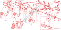 BREMSPEDAL/KUPPLUNGSPEDAL(LH) für Honda CIVIC 1.6I-16 3 Türen 5 gang-Schaltgetriebe 1991