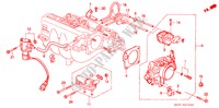 DROSSELKLAPPENGEHAEUSE(PGM FI)(2) für Honda CIVIC 1.6I-16 3 Türen 5 gang-Schaltgetriebe 1989