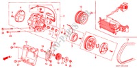 KLIMAANLAGE (KOMPRESSOR)(1) für Honda CIVIC DX 3 Türen 4 gang automatikgetriebe 1991