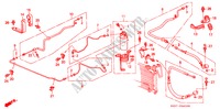 KLIMAANLAGE (SCHLAEUCHE/LEITUNGEN)(LH)('88) für Honda CIVIC GL 1500 3 Türen 4 gang automatikgetriebe 1988