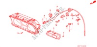 KOMBIINSTRUMENT für Honda CIVIC DX 3 Türen 5 gang-Schaltgetriebe 1989
