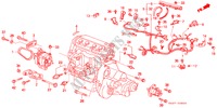 MOTORHILFSKABEL/KLAMMER(1) für Honda CIVIC 1.6I-16 3 Türen 5 gang-Schaltgetriebe 1991
