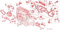 MOTORHILFSKABEL/KLAMMER(2) für Honda CIVIC 1.6I-VT 3 Türen 5 gang-Schaltgetriebe 1991