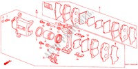 VORDERRAD BREMSSATTEL(3) für Honda CIVIC DX 3 Türen 5 gang-Schaltgetriebe 1988