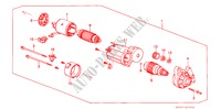 ANLASSER(DENSO)(1) für Honda CIVIC 1.6I 4 Türen 5 gang-Schaltgetriebe 1989