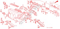 ANSAUGKRUEMMER(4) für Honda CIVIC 1.6I 4 Türen 5 gang-Schaltgetriebe 1989