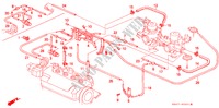 EINBAULEITUNG/ROHRE(2) für Honda CIVIC GL 4 Türen 4 gang automatikgetriebe 1990