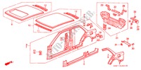 GEHAEUSESTRUKTUR(3) für Honda CIVIC 1.6I 4 Türen 5 gang-Schaltgetriebe 1989