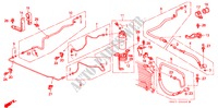 KLIMAANLAGE (SCHLAEUCHE/LEITUNGEN)(LH)('88) für Honda CIVIC GL 4 Türen 4 gang automatikgetriebe 1988