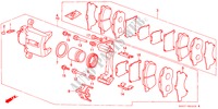 VORDERRAD BREMSSATTEL(3) für Honda CIVIC DX 4 Türen 5 gang-Schaltgetriebe 1989