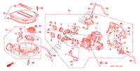 DROSSELKLAPPENGEHAEUSE(PGM FI)(1) für Honda CIVIC SHUTTLE GL 5 Türen 4 gang automatikgetriebe 1989