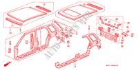 GEHAEUSESTRUKTUR(3) für Honda CIVIC SHUTTLE 1.6I-4WD 5 Türen 5 gang-Schaltgetriebe 1990