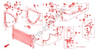KLIMAANLAGE (SCHLAEUCHE/LEITUNGEN)(2) für Honda CIVIC SHUTTLE GL 5 Türen 4 gang automatikgetriebe 1991