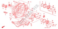 KUPPLUNGSGEHAEUSE/ TRANSFER ABDECKUNG(4WD) für Honda CIVIC SHUTTLE 1.6I-4WD 5 Türen 5 gang-Schaltgetriebe 1991