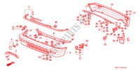 STOSSTANGE für Honda CIVIC SHUTTLE 1.6I-4WD 5 Türen 5 gang-Schaltgetriebe 1990