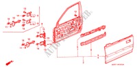 TUERTAFELN, VORNE für Honda CIVIC SHUTTLE GL 5 Türen 5 gang-Schaltgetriebe 1988