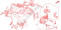 DROSSELKLAPPENGEHAEUSE für Honda CIVIC SHUTTLE 1.6I-4WD 5 Türen 5 gang-Schaltgetriebe 1993