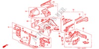 GEHAEUSESTRUKTUR(V. TRENNWAND) für Honda CIVIC SHUTTLE 1.6I-4WD 5 Türen 4 gang automatikgetriebe 1993