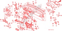 INSTRUMENTENBRETT für Honda CIVIC SHUTTLE 1.6I-4WD 5 Türen 4 gang automatikgetriebe 1995