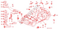 KABELBAUM für Honda CIVIC SHUTTLE 1.6I-4WD 5 Türen 4 gang automatikgetriebe 1993