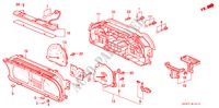 KOMBIINSTRUMENT (BAUTEILE) für Honda CIVIC SHUTTLE BEAGLE 5 Türen 4 gang automatikgetriebe 1995