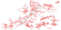 KONSOLE für Honda CIVIC SHUTTLE 1.6I-4WD 5 Türen 4 gang automatikgetriebe 1995