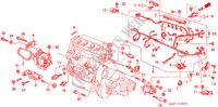 MOTORKABELBAUM/KLAMMER für Honda CIVIC SHUTTLE 1.6I-4WD 5 Türen 5 gang-Schaltgetriebe 1993