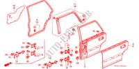 TUERTAFEL, HINTEN für Honda CIVIC SHUTTLE BEAGLE 5 Türen 5 gang-Schaltgetriebe 1995